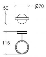 Vorschau: lineabeta DUEMILA Halter, chrom