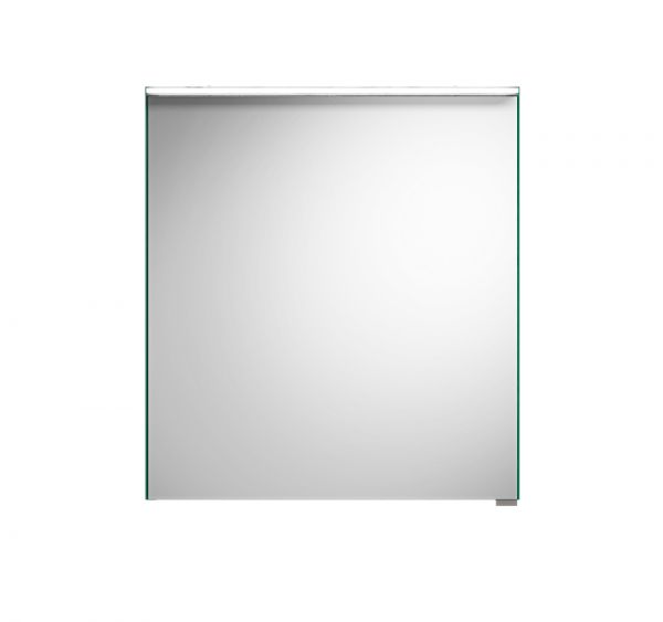 Burgbad Fiumo Spiegelschrank mit horizontaler LED-Beleuchtung, 1 Spiegeltür 60,6x67cm
