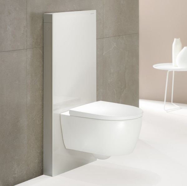 Geberit Monolith Plus Sanitärmodul Wand-WC, 101cm, Frontverkleidung aus Glas