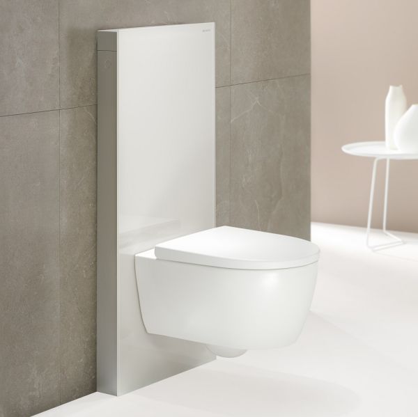 Geberit Monolith Plus Sanitärmodul Wand-WC, 101cm, Frontverkleidung aus Glas