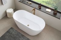 Vorschau: Duravit D-Neo freistehende Badewanne oval 160x75cm, weiß