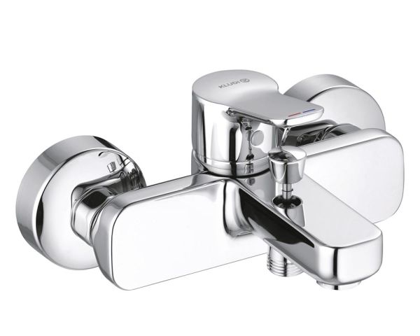 Kludi Pure&Easy Wannenfüll- und Brause-Einhandmischer, chrom 376810565