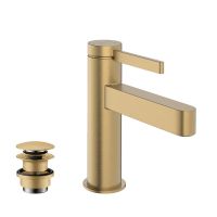 Vorschau: hansgrohe Finoris Waschtischmischer 110 mit Push-Open Ablaufgarnitur, brushed bronze 76023140