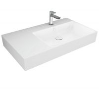 Catalano NEW Premium 80 Waschtisch Becken rechts, Ablage links, 80x47cm, weiß CATAglaze 80DVPN 180DVPN00