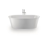 Vorschau: Duravit White Tulip freistehende Badewanne oval 160x80cm, weiß