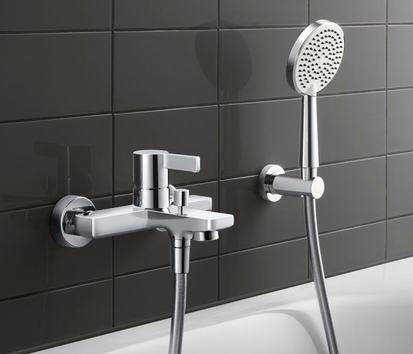 Duravit D-Neo Einhebel-Wannenmischer Aufputz, chrom