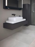 Vorschau: Duravit Qatego Natursteinkonsole aus Carrara Marmor mit Aufsatzbecken 100x41cm, weiß D4800100