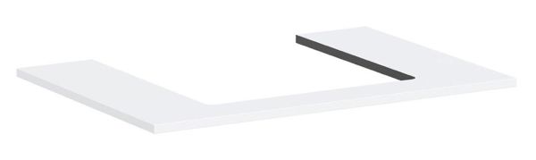 hansgrohe Xilesa E Konsole 78x55cm für Aufsatzwaschtisch mittig weiß matt 54269700
