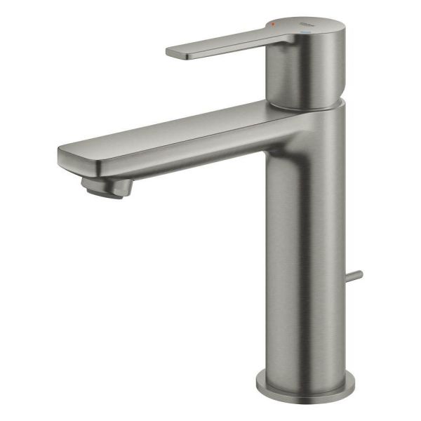 Grohe Lineare Badarmatur S-Size, Zugstangen-Ablaufgarnitur, supersteel