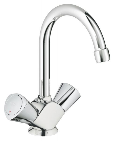 Grohe Costa S Waschtisch-Einlochbatterie mit Zugstangen-Ablaufgarnitur, chrom