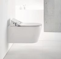 Vorschau: Duravit Dusch-WC Set SensoWash Slim mit ME by Starck Wand-WC, weiß