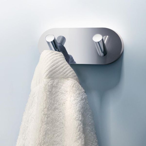 Smedbo Home Doppelter Handtuchhaken, chrom