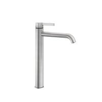 KWC BEVO Waschtischarmatur für Aufsatzbecken, ohne Ablaufgarnitur, brushed steel 125048