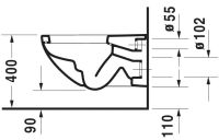 Vorschau: Duravit Architec Wand-WC 57,5x36,5cm, rund, HygieneGlaze, Durafix, weiß