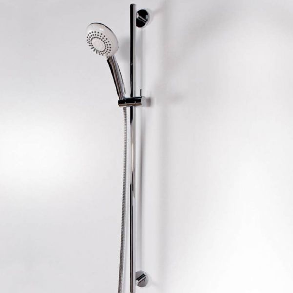 Steinberg Brausegarnitur mit Brausestange 900mm, Handbrause 3-fach verstellbar, Easy Clean, chrom