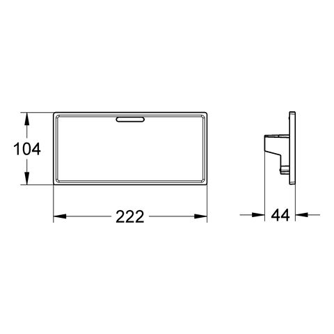 Grohe Grohtherm Cube GROHE EasyReach Ablage, da Vinci satin white