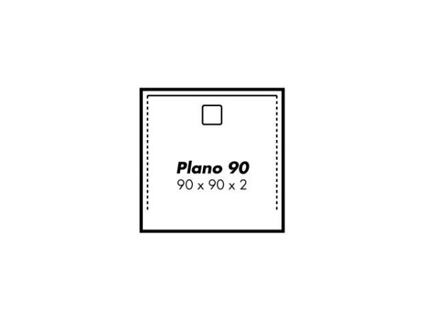 Polypex PLANO 90 Duschwanne 90x90x2cm