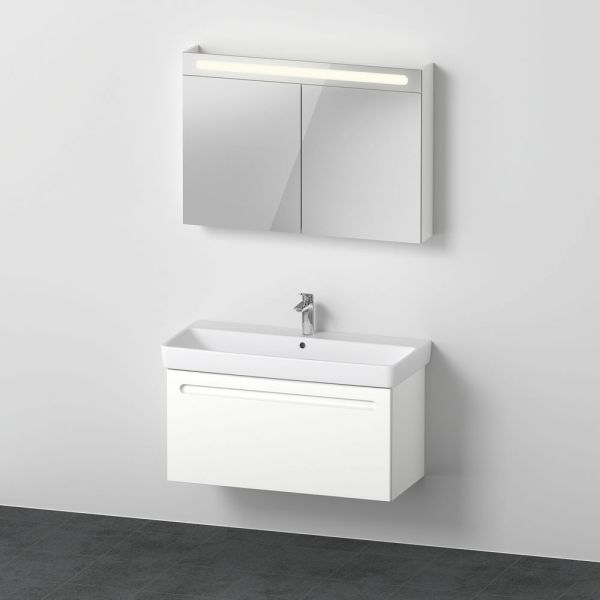 Duravit No.1 Badmöbel-Set 100cm mit Waschtisch, Spiegelschrank und 1 Auszug N10184018180000 
