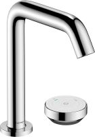 Hansgrohe Tecturis S 2-Loch Waschtischarmatur 150 CoolStart mit Ablaufgarnitur, chrom, 73353000