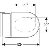 Vorschau: Geberit AquaClean Tuma Comfort Komplettanlage Stand-Dusch-WC