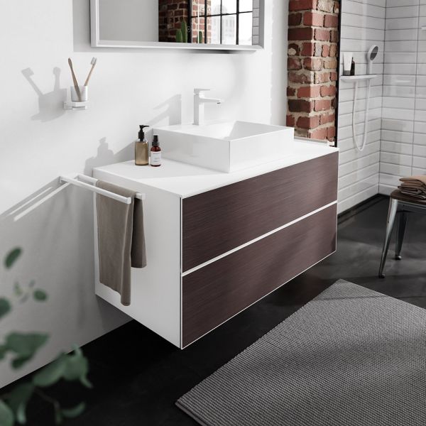 Hansgrohe Xevolos E Konsole 118cm für Aufsatzwaschtisch mittig