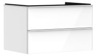 Vorschau: Hansgrohe Xelu Q Waschtischunterschrank 78x55cm, 2 Schubkästen, für Konsolen mit Aufsatzwaschtisch weiß glanz weiß matt 54074670