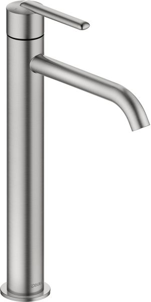 Duravit Balcoon Waschtischarmatur XL, edelstahl gebürstet