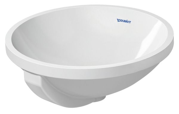 Duravit Architec Unterbauwaschtisch rund Ø40cm, mit Überlauf, ohne Hahnloch, weiß 468400000