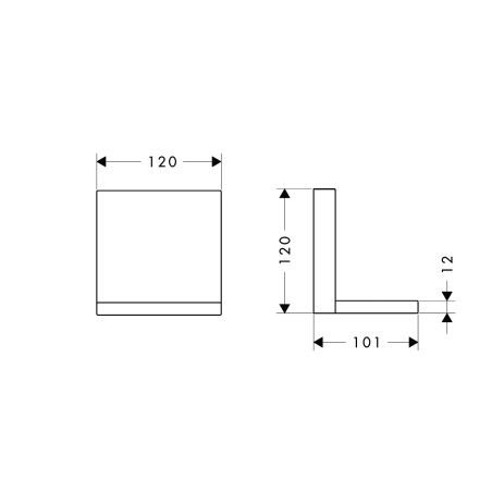 Axor ShowerSolutions Ablage 12/12cm