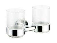 Avenarius Serie 200 Glashalter 2-fach mit Glas, chrom