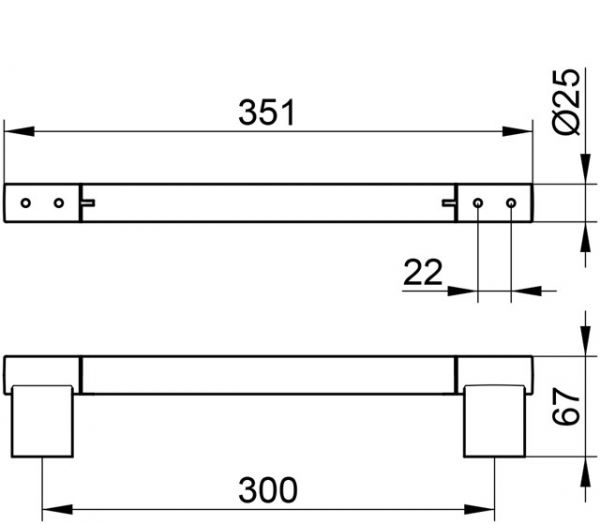 Keuco Plan Haltegriff , 300mm