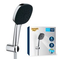 Vorschau: Grohe QuickFix Vitalio Comfort 110 Wandhalter mit Handbrause (3 Strahlarten) & Schlauch chrom 26176001