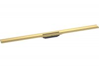 Vorschau: Hansgrohe RainDrain Flex Fertigset Duschrinne 120cm, kürzbar , zur Wandmontage, polished gold optic 56054990