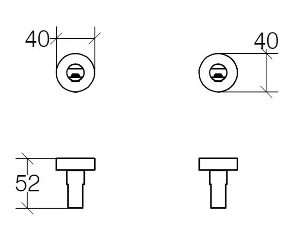 lineabeta BAKETO Halter für Ablage 2 Stück, chrom