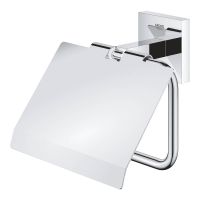 Vorschau: Grohe QuickFix Start Cube WC-Papierhalter mit Deckel, zum Kleben oder Bohren