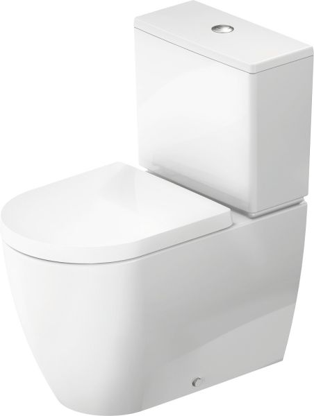 Duravit ME by Starck Stand-WC für Kombination Tiefspüler, ohne Beschichtung weiß 2005090000