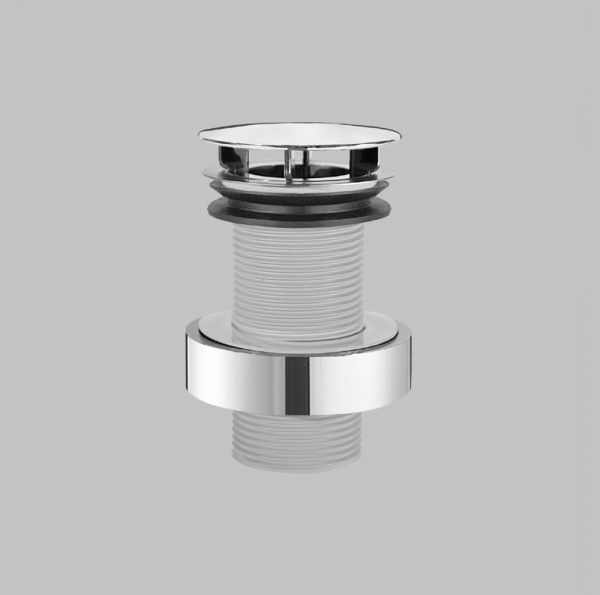 Alape VT.3 Schaftventil 1 1/4" für Becken ohne Überlauf, Haube Ø74mm, chrom