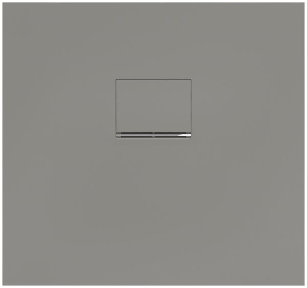 Villeroy&Boch Squaro Infinity Quaryl®-Duschwanne, flächenbündiger Einbau, 80x75cm, anthracite, UDQ8075SQI2IV-1S