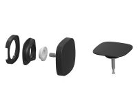 Kaldewei Square Twist Plus Feinbauset für Basisgarnitur mit Füllfunktion KA4019, schwarz matt 687772850676