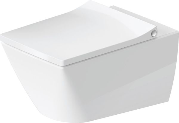 Duravit Viu Wand-WC 57x37cm, eckig, WonderGliss, rimless, weiß 25110900001