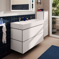 Vorschau: hansgrohe Xilesa E Unterschrank 118x47cm für Waschtisch mit 2 Schubkästen, Grifffuge