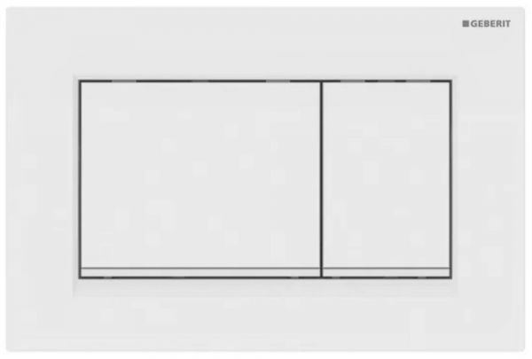 Geberit Sigma30 Betätigungsplatte für 2-Mengen-Auslösung weiß