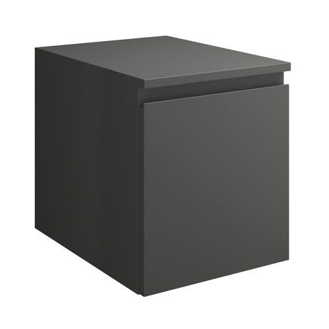 Burgbad Cube Unterschrank mit 1 Auszug, 40cm dunkelgrau matt USID040