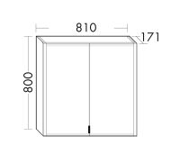 Vorschau: Burgbad rl20 Spiegelschrank 81x80cm mit Klarglas Lichtrahmen Vorschau: Burgbad rl20 Spiegelschrank 81x80cm mit Klarglas Lichtrahmen