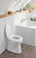 Vorschau: Villeroy&Boch O.Novo Stand-Flachspül-WC, spülrandlos mit DirectFlush, 36x52,5cm