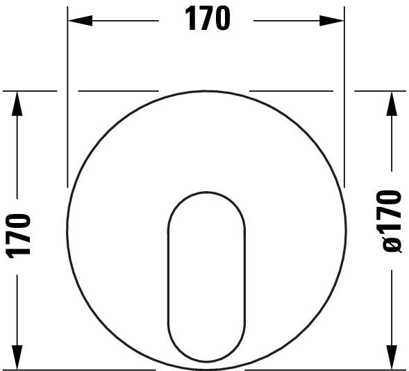 Duravit Wave Duscharmatur Unterputz rund, schwarz matt