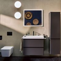 Vorschau: hansgrohe Xelu Q Waschtisch 80x48cm Ablage links & Hahnloch für Bedienelement, weiß