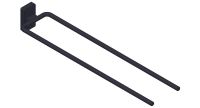 Giese Gifix 21 Handtuchhalter doppelt 43cm schwarz 21052-14 Giese Gifix 21 Handtuchhalter doppelt 43cm schwarz 21052-14