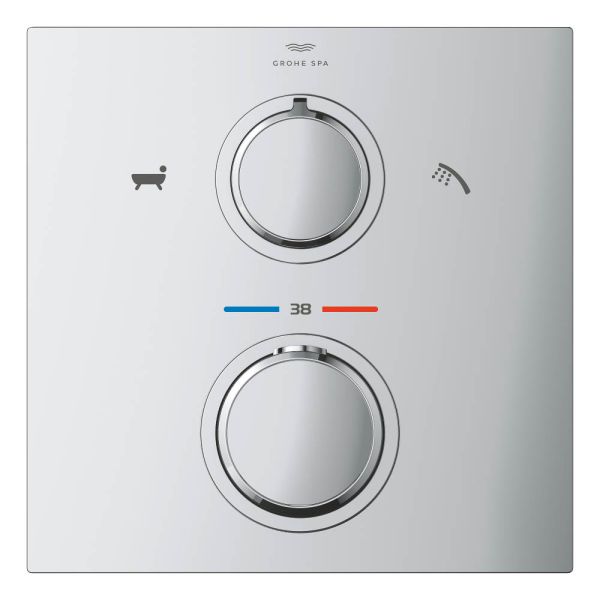 Grohe Allure Thermostat-Wannenbatterie mit integrierter 2-Wege-Umstellung