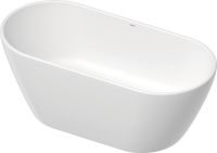 Vorschau: Duravit D-Neo freistehende ovale Badewanne 160x75cm, weiß matt